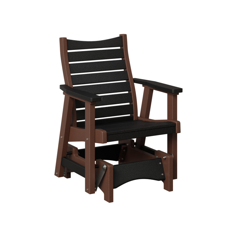 Fauteuil oscillant simple Berlin Gardens Bristol, Black Top/Chocolate Brown Base