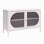 Large armoire d'appoint 2 portes avec verre cannelé-1373489409