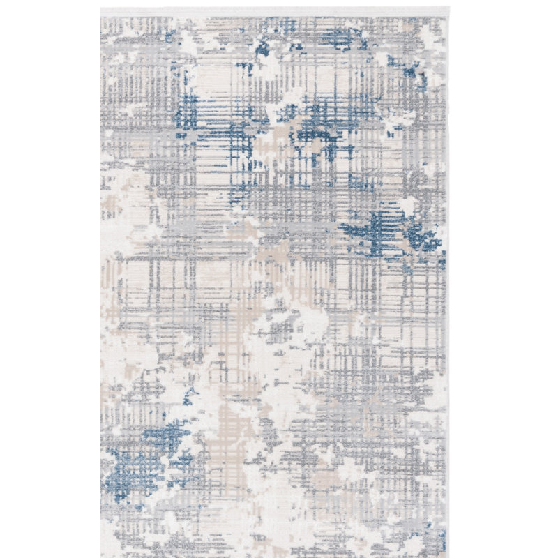 Tapis gris / bleu Emerald 544