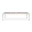 Solid Wood and Glass Extendable Dining Table