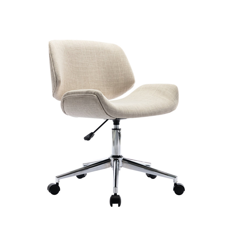 Chaise de bureau Amaka, Crème