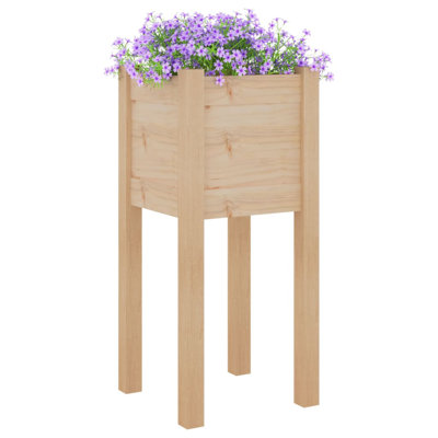Najya Wood Pot Planter