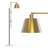73.2" Metal And Marble Task Floor Lamp