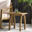 Table de bout en bois naturel teinté, surface de 19 po x 15 po, capacité de poids de 200 lb, table d'appoint décorative pour le salon avec tasses à café et décor, surface polyvalente-132934608