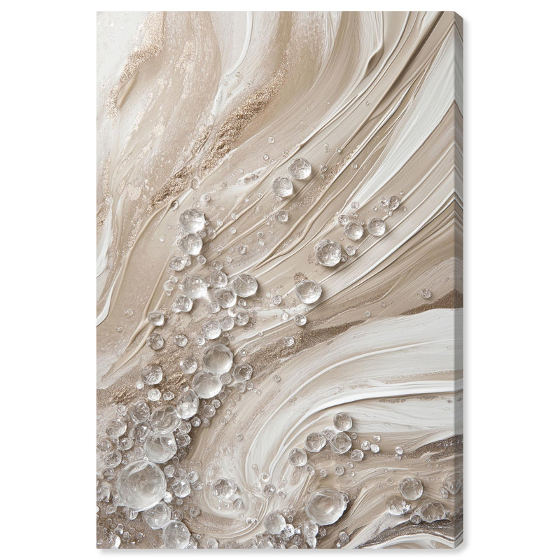 «Viscous Veils III Canvas Elegant Abstracts» par Art Remedy, H 36 po x l 24 po, Toile tendue avec châssis