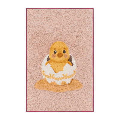 Soft Plush Etzel Easter Modern & Contemporary Abstract Area Rug in Beige – Rose Binding