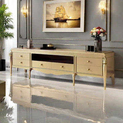 American champagne gold TV cabinet