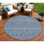Tapis intérieur lavable rond 8 pi HomeRoots