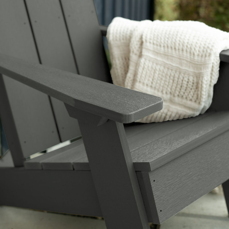 Chaise Adirondack en plastique Byrnes, Teck côtier