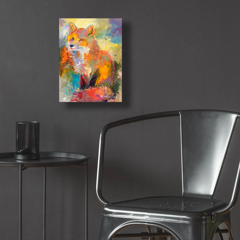 " Fox " by Richard Wallich, 16" H x 12" W x 0.13" D