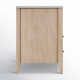 Isa Solid Wood Nightstand with Marble Top