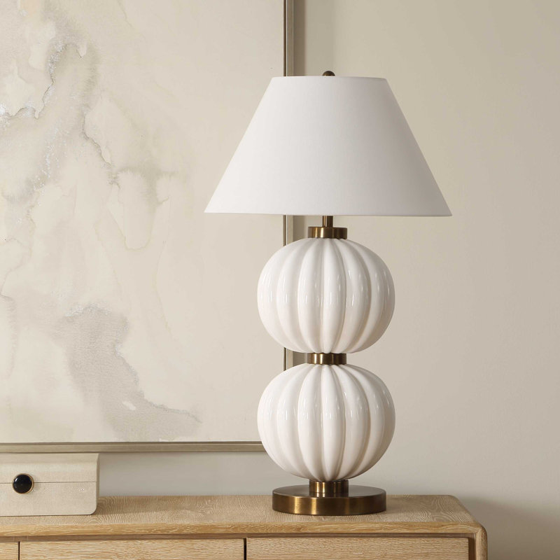 Uttermost Irena White Sphere Table Lamp