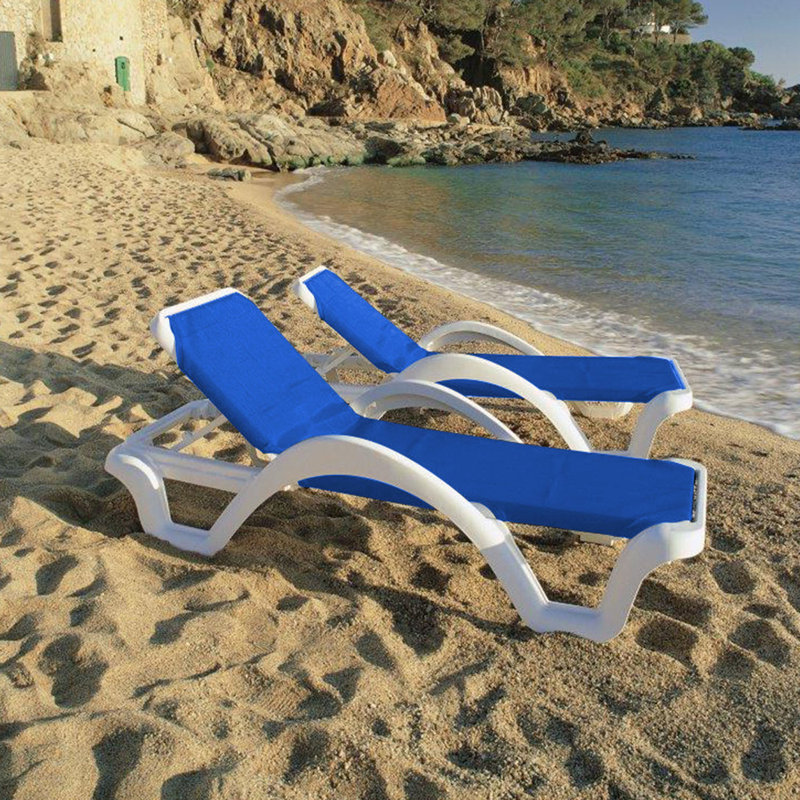 Chaise longue réglable Grosfillex Catalina