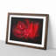 Dewdrops Upon A Red Rose Paint Splash - Picture Frame Graphic Art-56915563-56915568