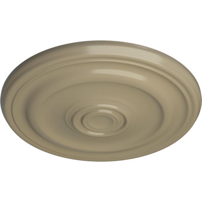 Médaillon de plafond Endurathane Plymouth, DO 16 3/4 po x P 1 3/8 po (convient aux auvents jusqu'à 1 5/8 po), finition cuivre antique peinte à la main