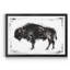 «Dynamic Bison II», reproduction d'art sur toile encadrée-558559716-558559718