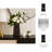 Sculptural Metal Angular Table Vase for Home Decor - Elegant Flower Vase for Living Room, Shelf, and Entryway - Gunmetal & Metallic