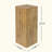 Square-Column MGO End Table,Wood-Like Distressed Finish, Mix With Different Heights, Indoor Outdoor Use-115192811-123629213