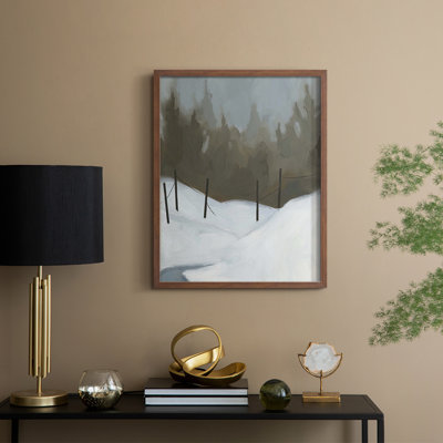 Deep Snow III Framed Print - Solid Wood