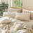 MooMee Pillowcases Envelope Closure 100% Washed Cotton Linen Like Textured Breathable Soft-108202841-108202796