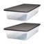 Contenant de rangement en plastique empilable Homz-107129369-70110211