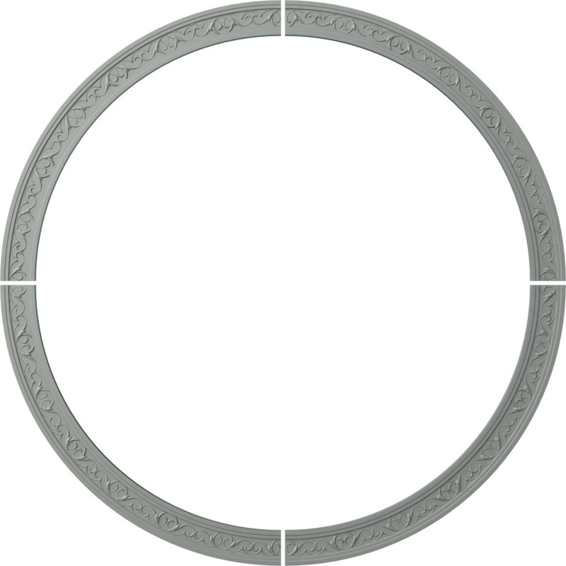 Ensemble d'anneaux de plafond Kent 59 po x P 52 po x P 3/4 po, Paquet de 4 (forme un cercle complet)