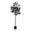 Arbre d'eucalyptus artificiel noir d'Halloween-368516817