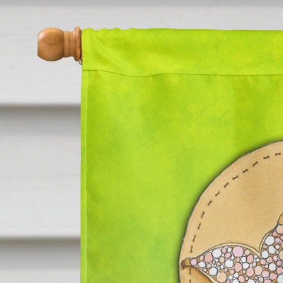 Rabattable welcome en polyester de 2 côtés 40 x 28 po drapeau maison