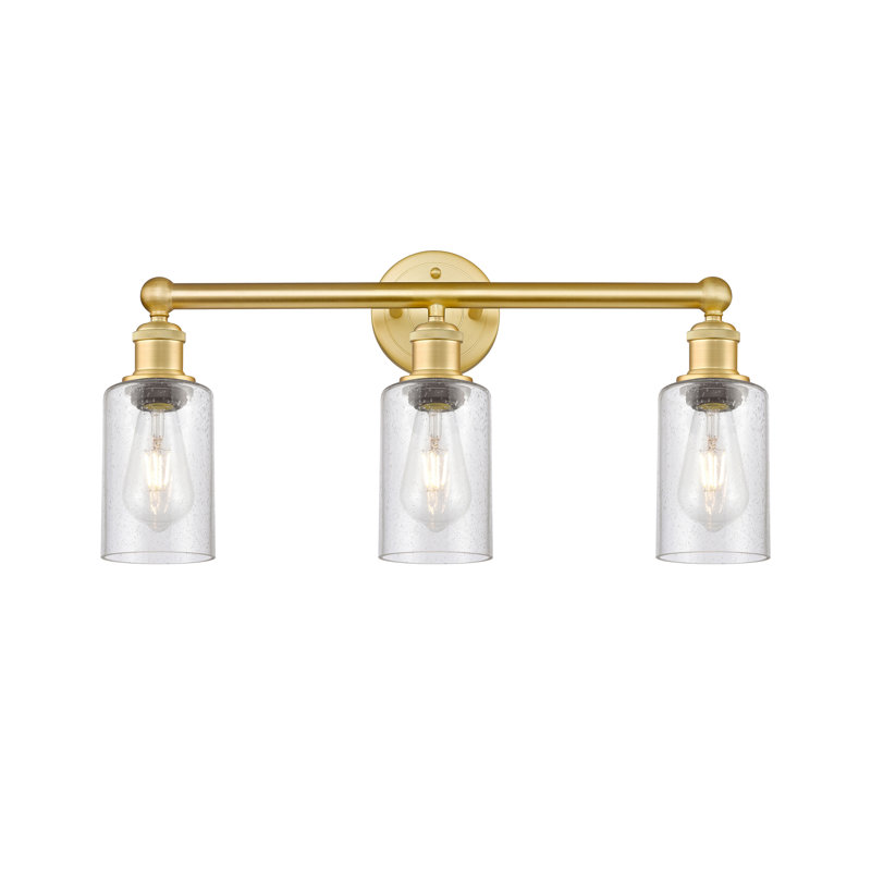Caldello 3 - Light Dimmable Vanity Light, Satin Gold, Seedy