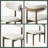 Modern 5/7 Pieces Dining Room Sets, Pre-Assembly Rectangular Dining Table Sets, Sintered Stone Tabletop Kitchen Dining Table Set With Upholstered PU Leather Chairs-504965100-504965099-504965014