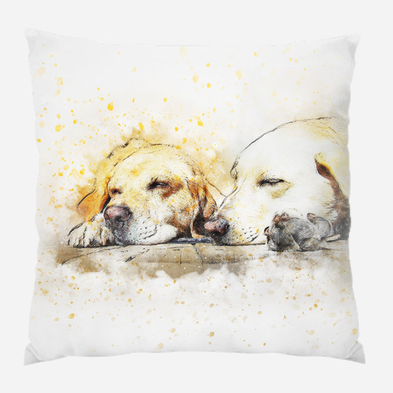 Housse et insert de coussin carré Dowdle, Microsuède, Intérieur
