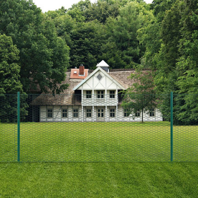 Cima 121.9962cm H x 0.1778cm W Green Metal Fence Panels