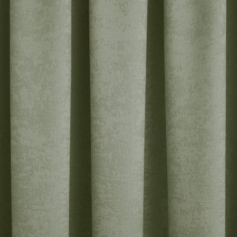 Galaxy Room Darkening Curtain Pair, Width 117 x Drop 137 cm, Green