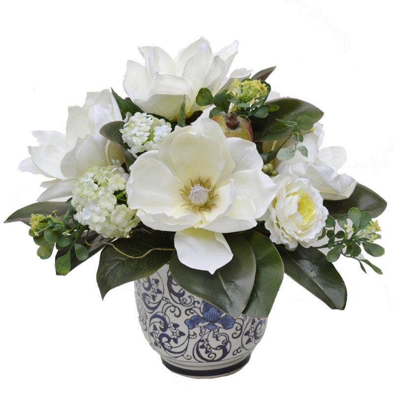 16 " Ceramic Mixed Floral Arrangement
