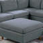 Canapé modulaire d'angle en tissu Dorris