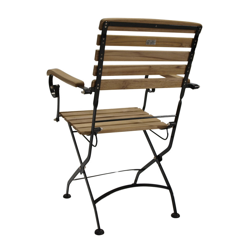 Peashrub Folding Patio Dining Armchair with Cushion