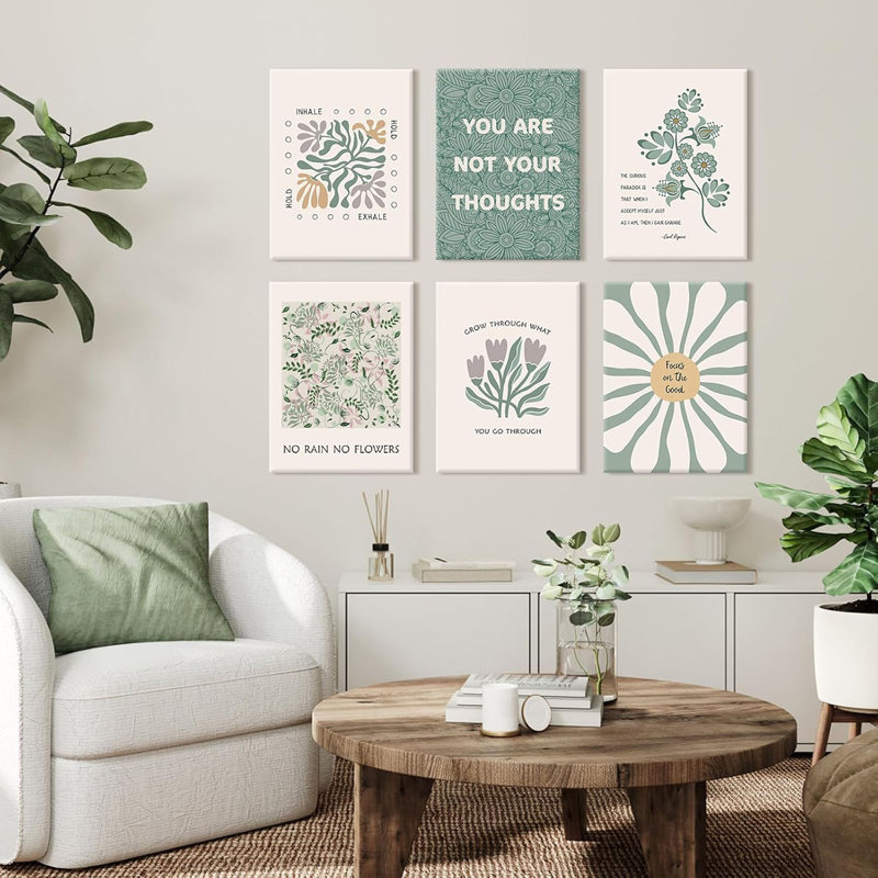 6 Piece Wrapped Canvas Print