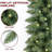 9FT Pre-Lit Artificial Christmas Garland with Dual Color LED Lights and Timer by Remote Control and Batteries Operated, Holiday Decorations, for Indoor Door Home Stairs Fireplaces Wall