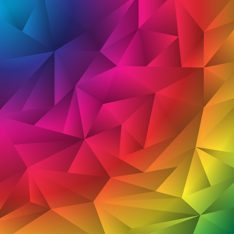 Rumpled Triangles - Wrapped Canvas Print, 30cm H x 30cm W x 3.8cm D