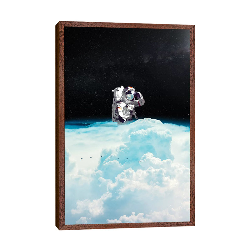 Seeking by Nicebleed - Print on Canvas, 66.04cm H x 45.72cm W x 3.81cm D, Classic Brown Wood Framed