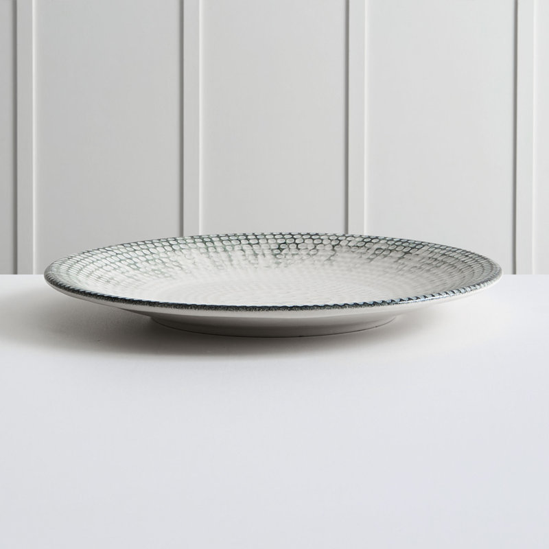 Naponee Boston 27cm Porcelain China Commercial Dishwasher Safe Dinner Plate, Set of 6