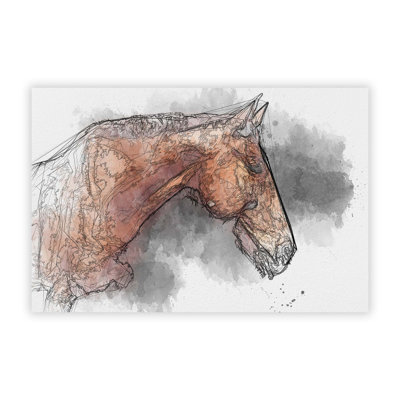 Chestnut Brown Horse - Frameless Print