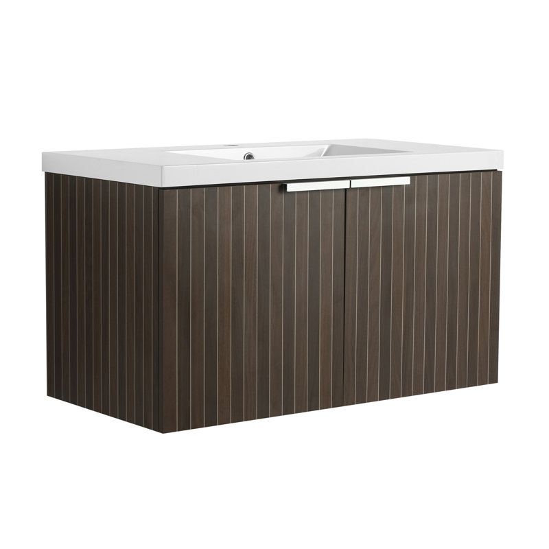 Meuble-lavabo élégant avec rangement avancé et lavabo moderne pour une expérience de salle de bain améliorée