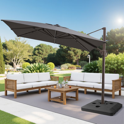 128'' X 104'' Rectangular Cantilever Umbrella, Base Included