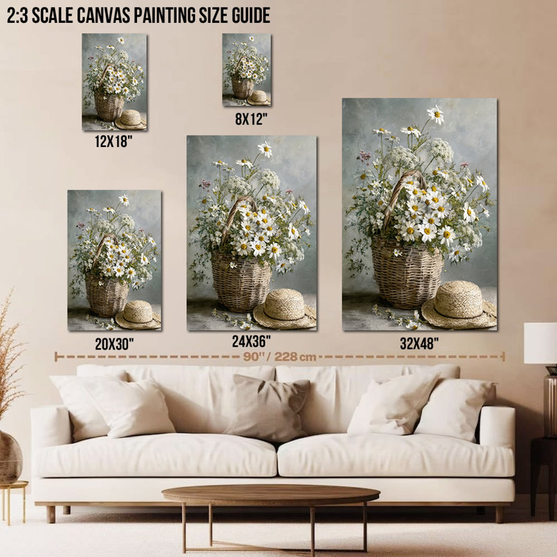 Art mural GUTTATY Spring, décoration murale sur toile Spring, photos de printemps pour le salon, estampes de fleurs, affiche de peinture de nature encadrée prête à accrocher 24 po x 32 po