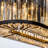 Gerlene 8-Light Black Finish Modern Chandelier for Dining Room with Wrought Iron And Crystal Accents