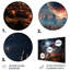Orange et noir, 3 lunes, paysage II-339082563