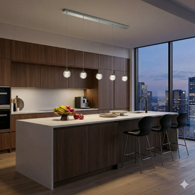 Heatherly 5 - Light Kitchen Island Pendant