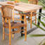 Clarisse Teak Patio Dining Arm Chair
