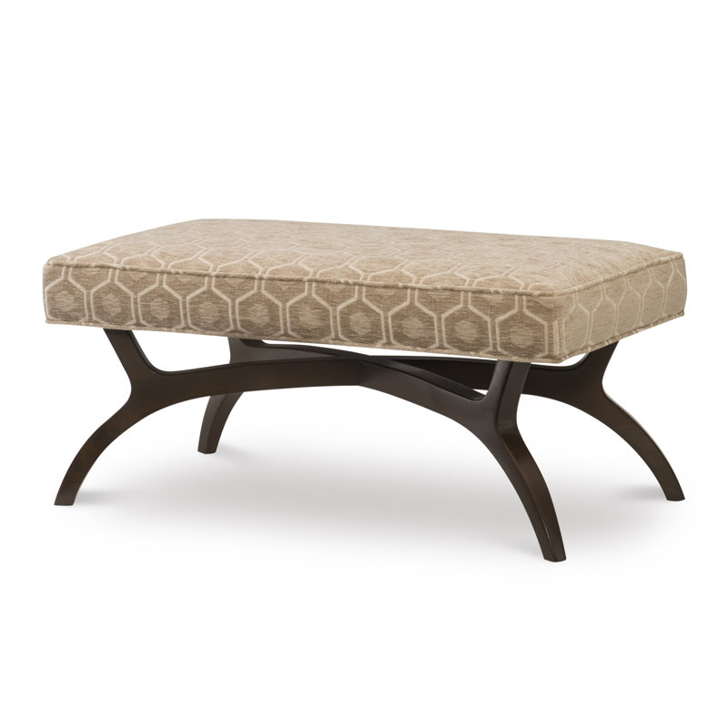 Ansel Upholstered Bench, Amber, Elise Flax